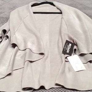 Shawl Vest, one size, heather gray